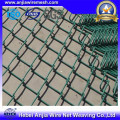 Galvanzied Ferro de fio Mesh Chain Link Fence Painéis para Contruction